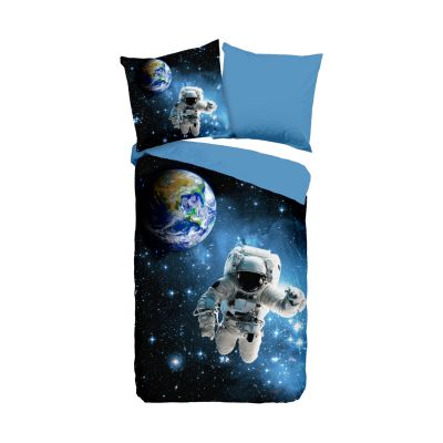 Muller Textiel Astronaut Bettbezug Blue 140 x 200 cm