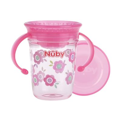 Nuby 360° Wonder Becher mit Griff 240 ml Rosa